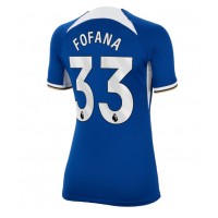 Fotballdrakt Dame Chelsea Wesley Fofana #33 Hjemmedrakt 2023-24 Kortermet